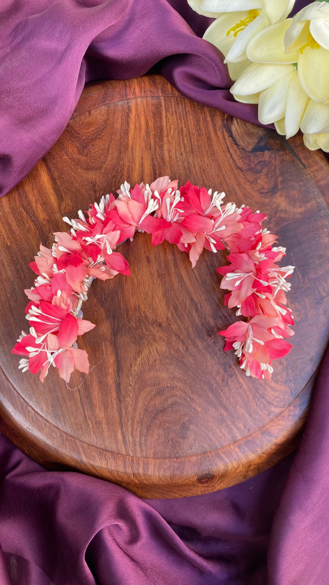 Handcrafted Hair Accessory Flower - Design 114