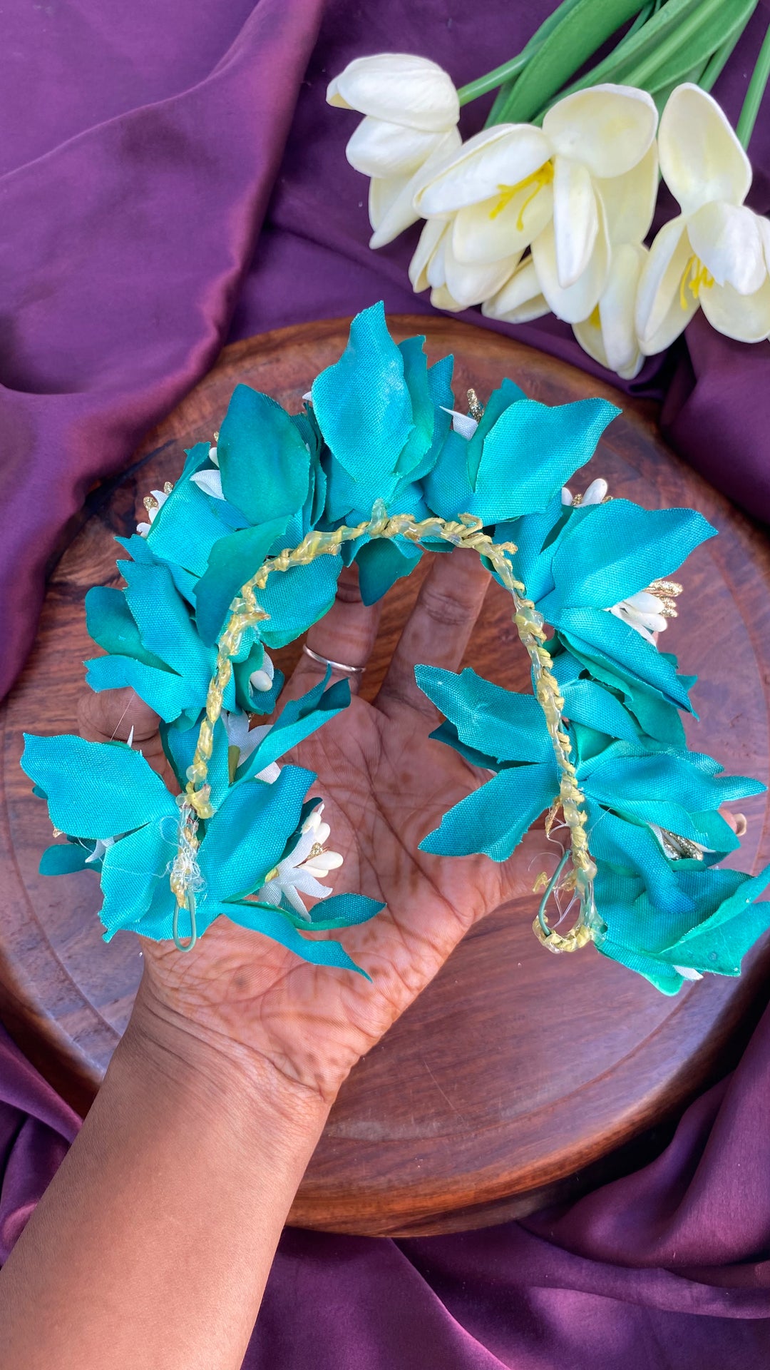 Handcrafted Hair Accessory Flower - Design 120