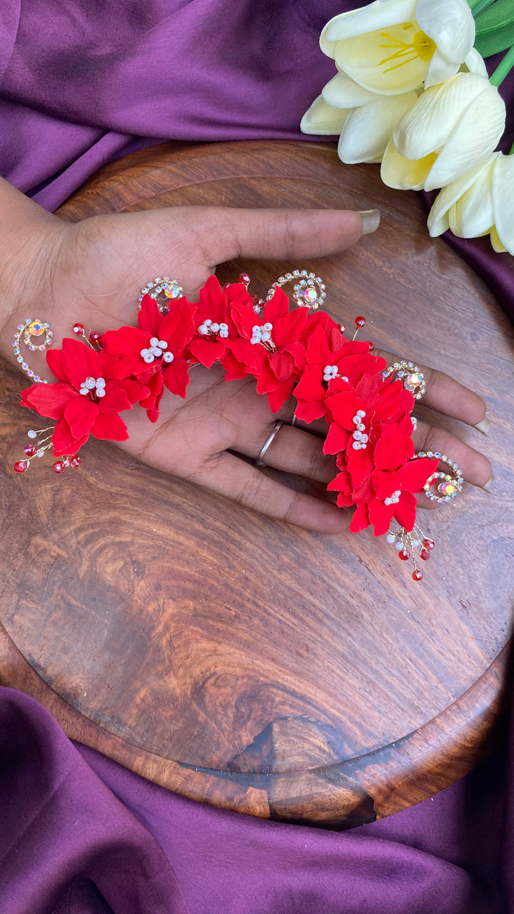 Handcrafted Hair Accessory Flower - Design 123