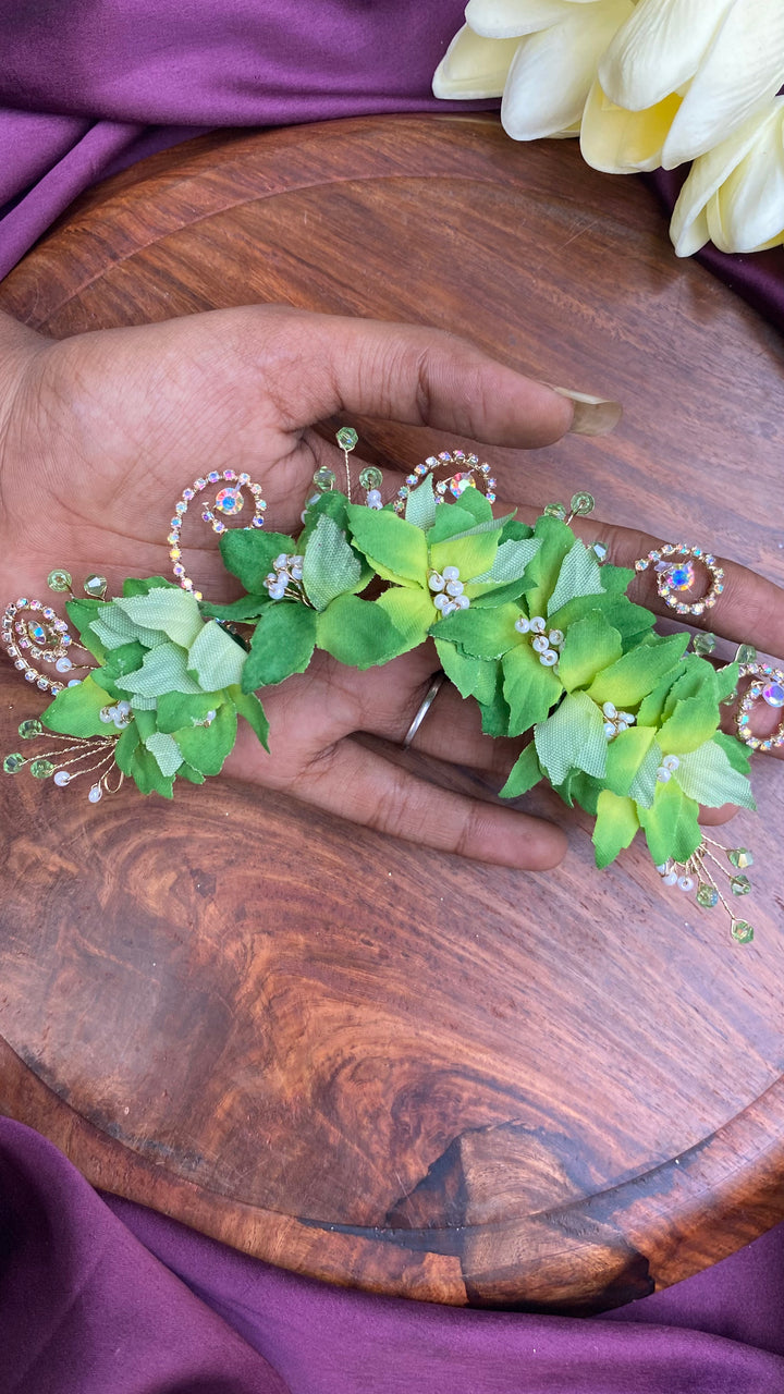 Handcrafted Hair Accessory Flower - Design 124