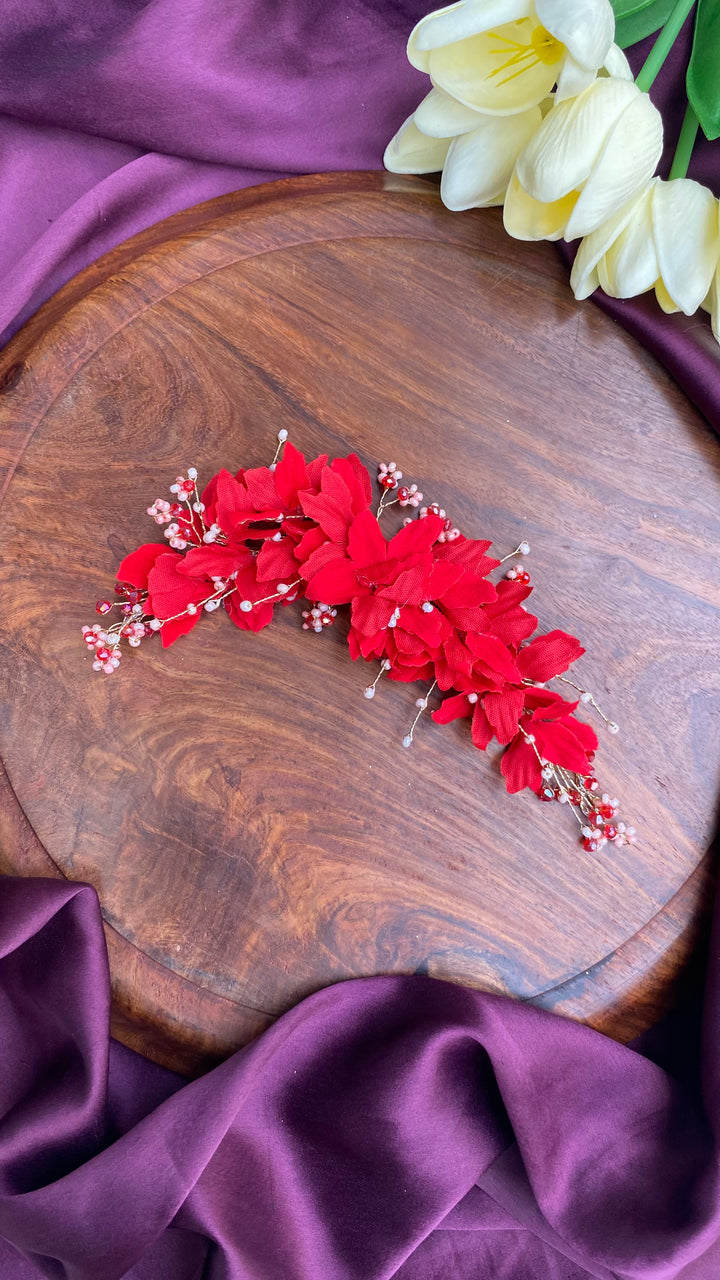 Handcrafted Hair Accessory Flower - Design 132