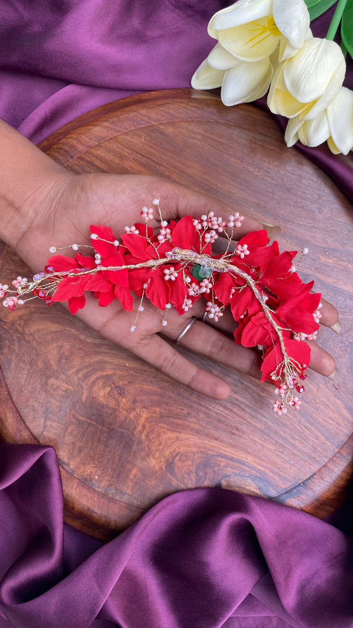 Handcrafted Hair Accessory Flower - Design 132