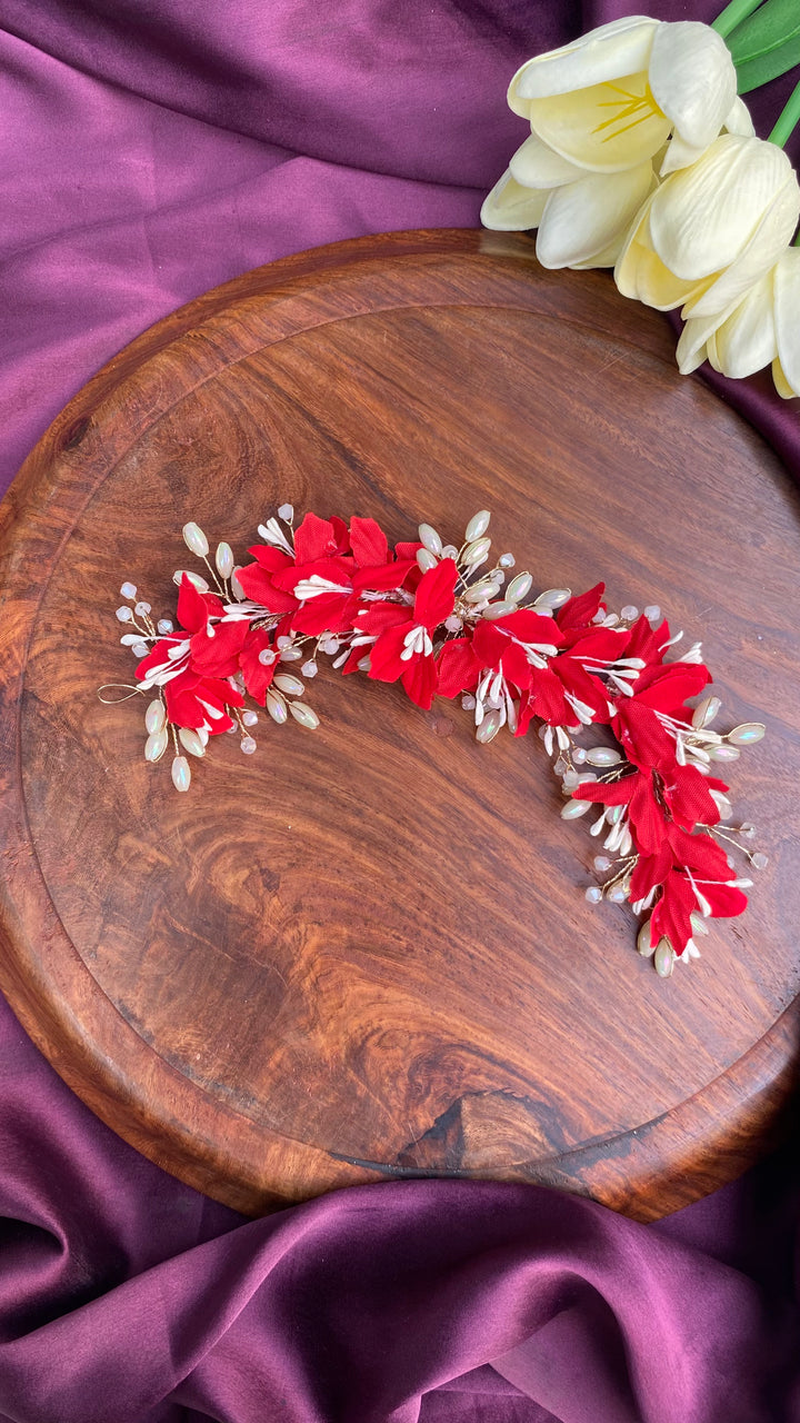 Handcrafted Hair Accessory Flower - Design 135