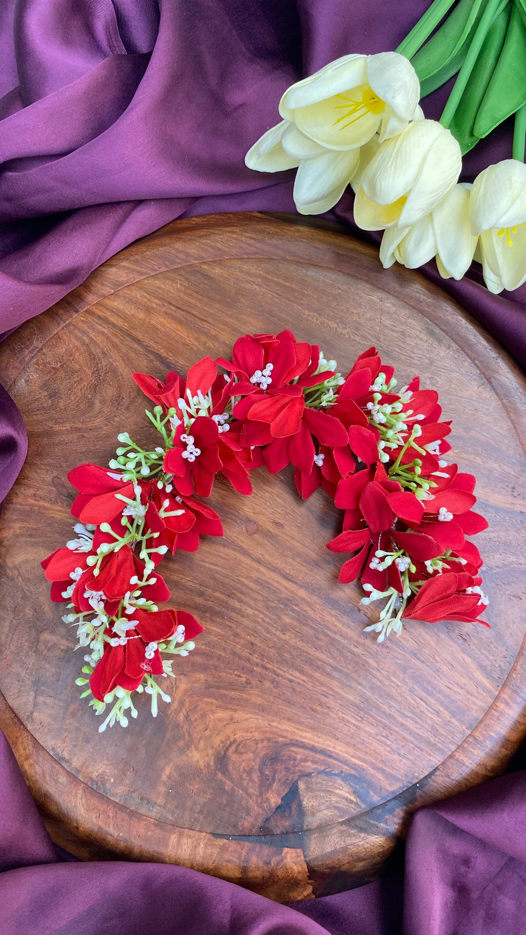 Handcrafted Hair Accessory Flower - Design 147