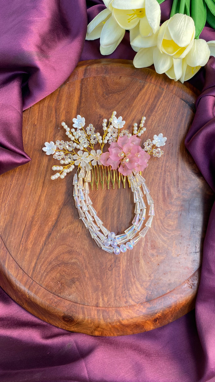 Handcrafted Hair Accessory Flower - Design 162