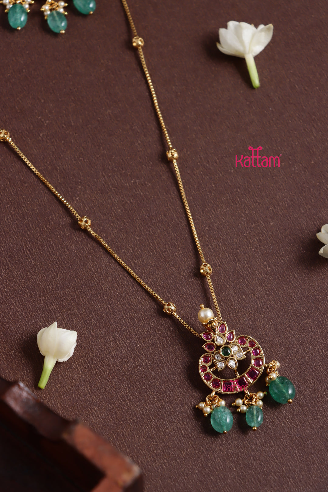 Chandbali Bead Dollar Chain Set