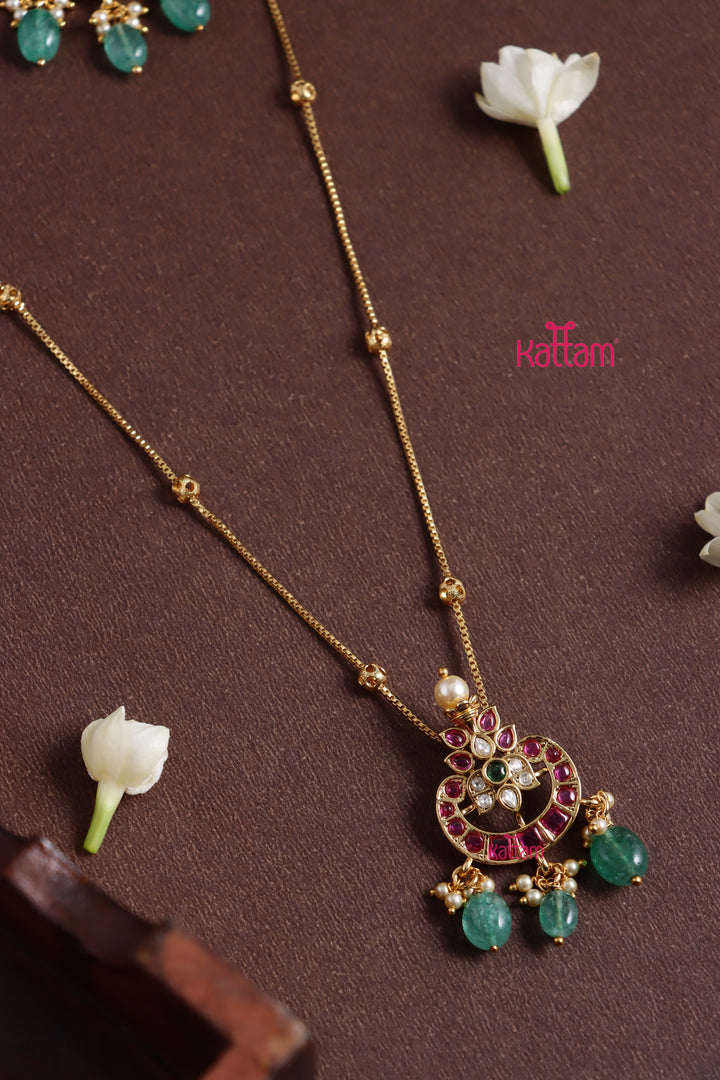 Chandbali Bead Dollar Chain Set