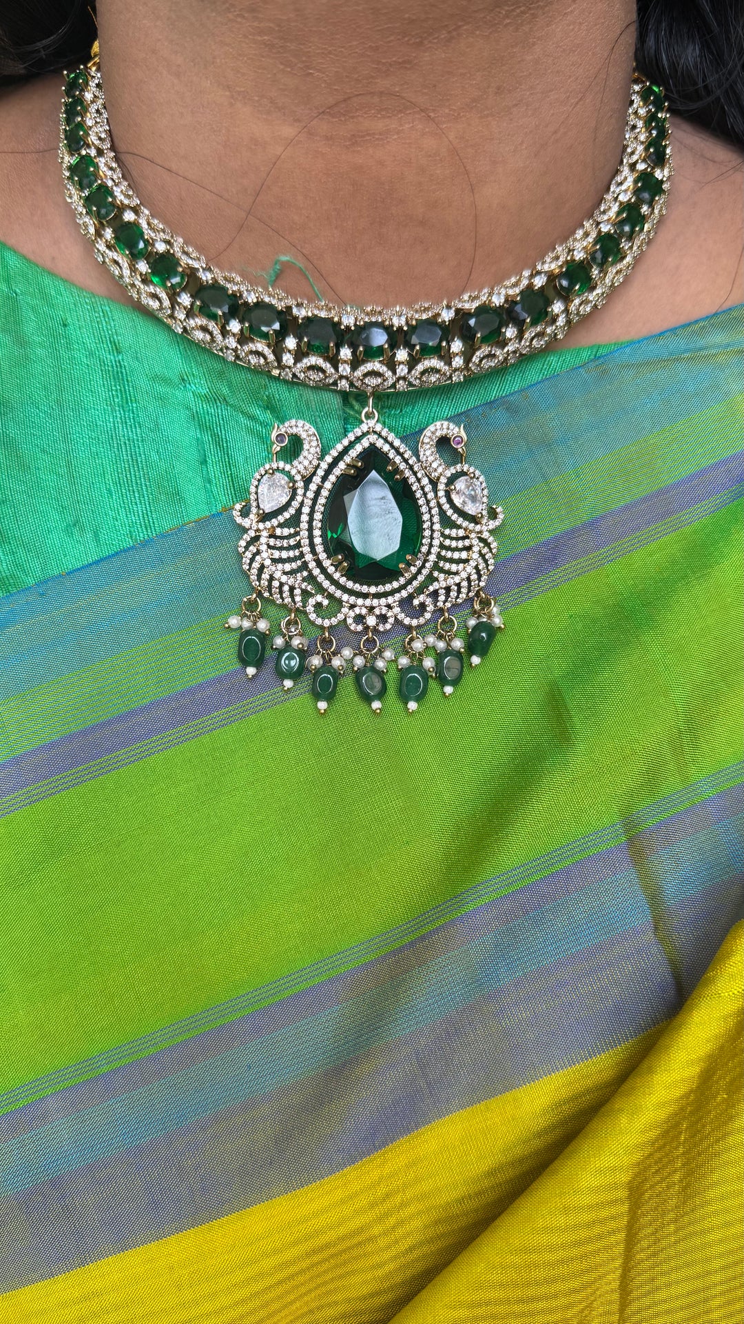 Sofia - Green Hasli Choker