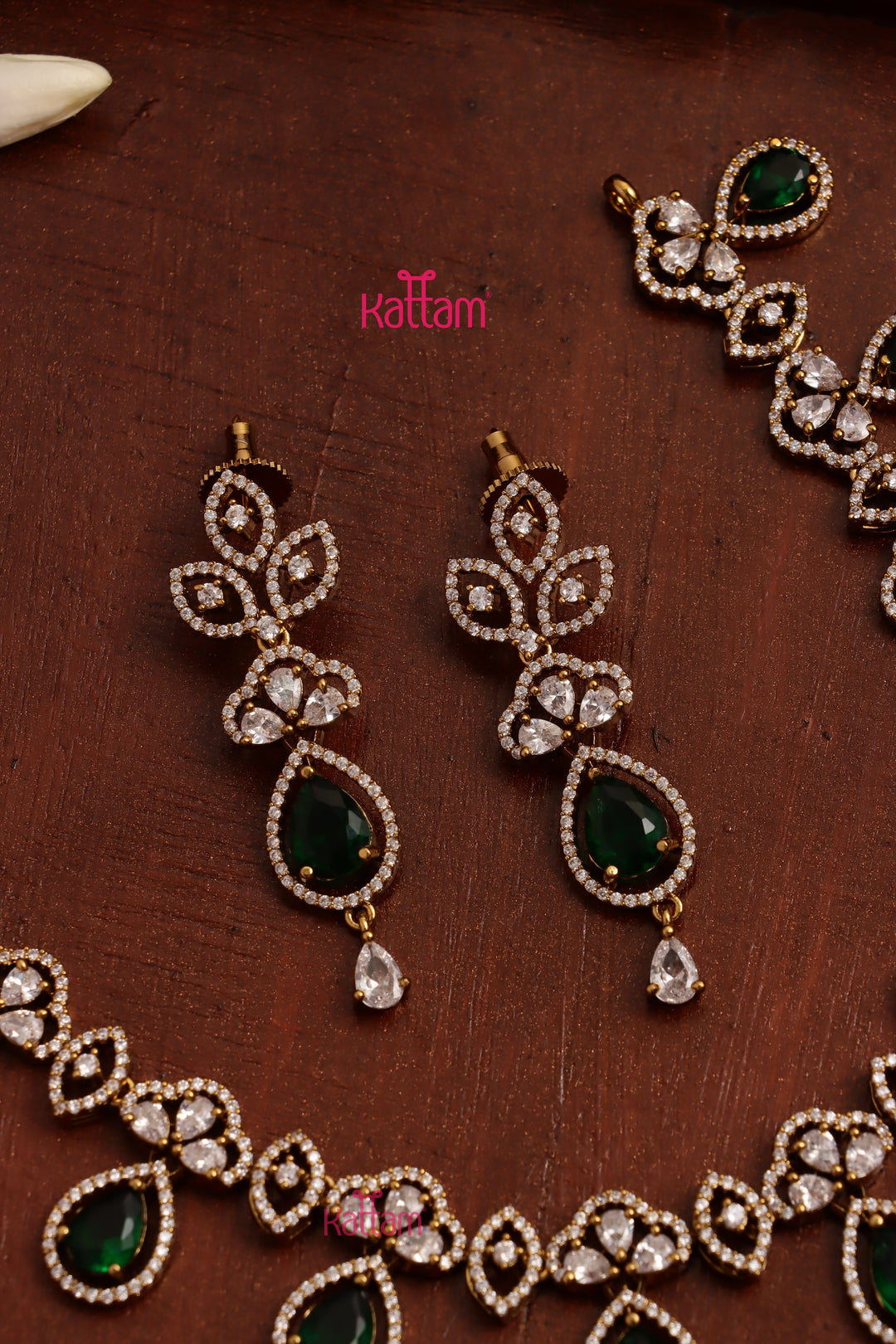 Rachel -  AD Stone Green Choker