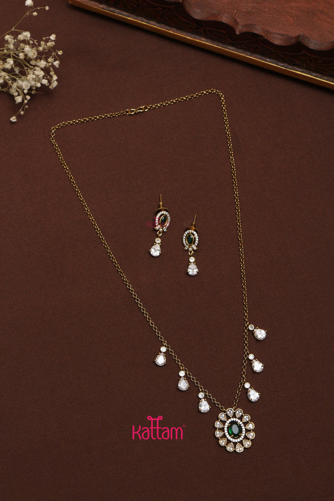 Ahana- Green Charm Chain