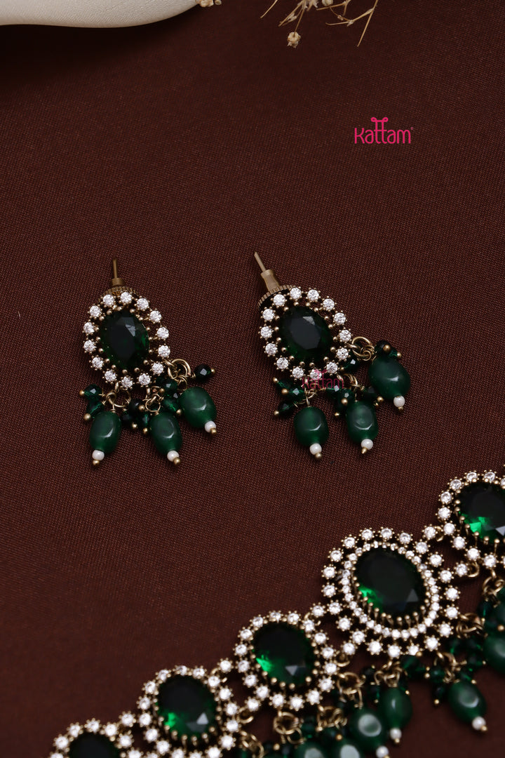 Dhanvi - AD Green Stone Choker