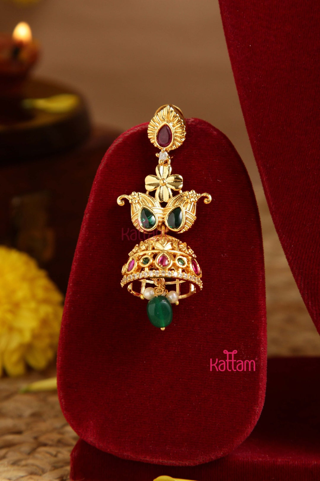 Amara - Lakshmi Intricate Stone Necklace - N3001