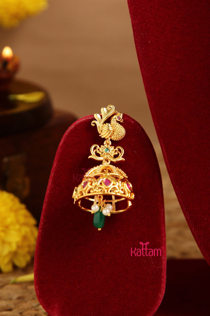 Amara - Peacock Beaded Necklace - N2997