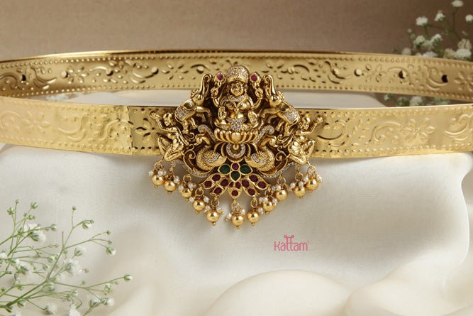 Antique Gajalakshmi Grand Semi Bridal Hip Belt - HB102