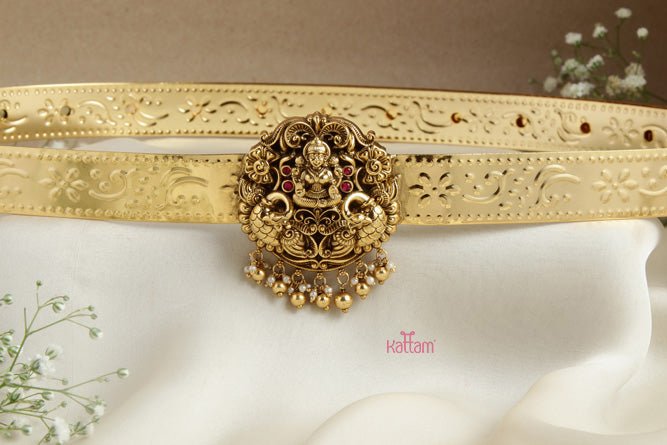 Antique Gajalakshmi Semi Bridal Hip Belt - HB101