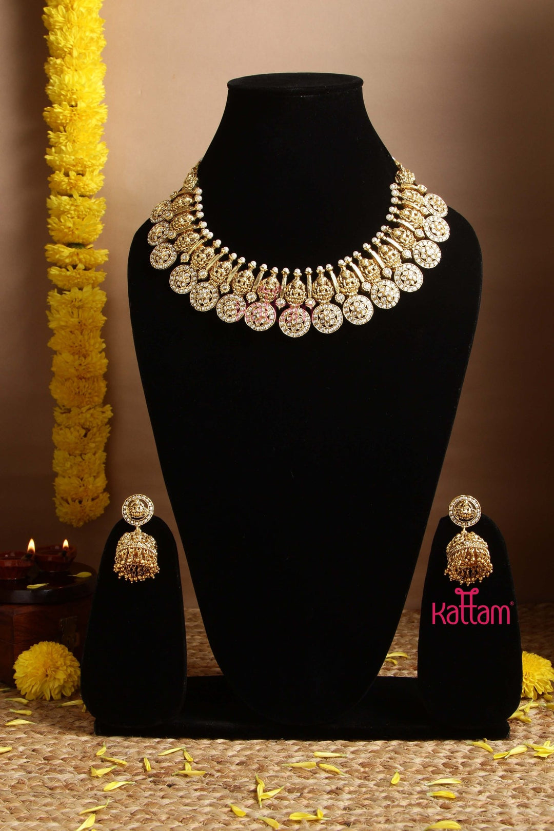 Antique Lakshmi Bridal Necklace - N2987