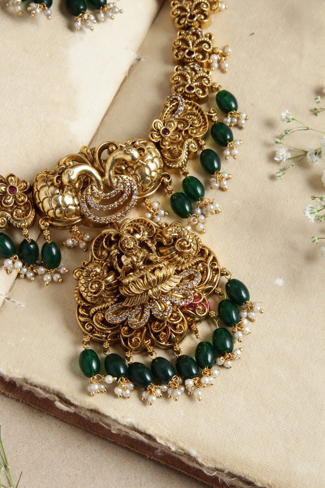 Antique Nakshi Bead Short Necklace - N2634