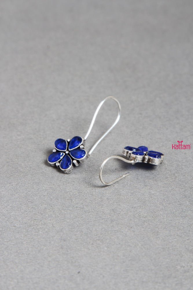 Blue Flower Earring - E256
