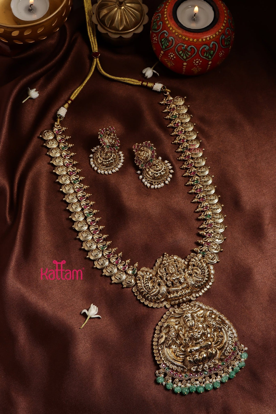 Bridal Lakshmi Coin Haram - N3253