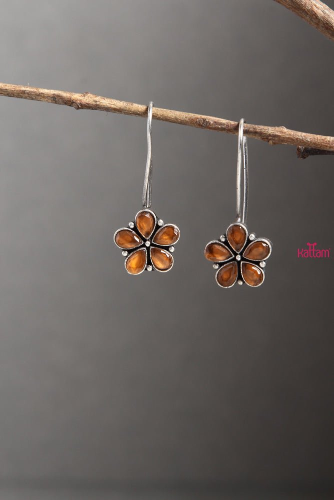 Brown Flower Earring - E263
