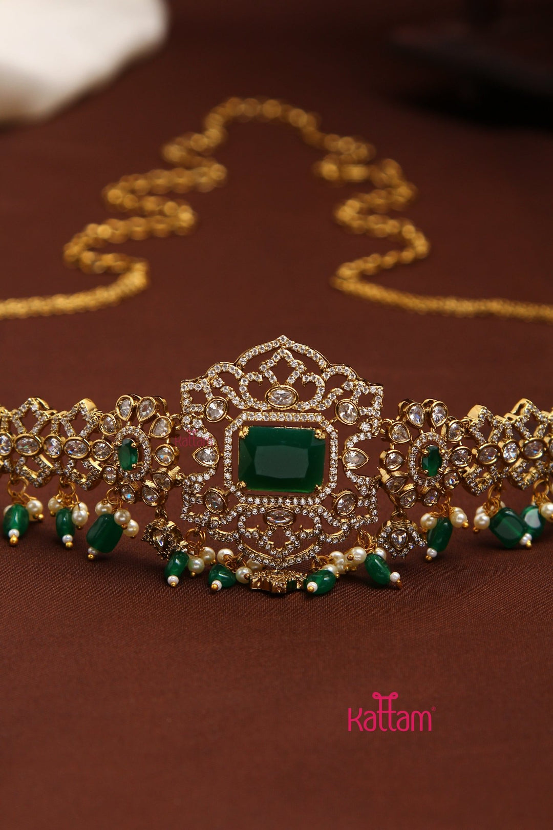 Celina - Victorian AD Green HipChain - HB195