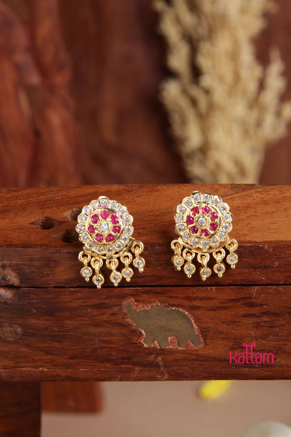 Chandra - Gati Ruby Earring - E941