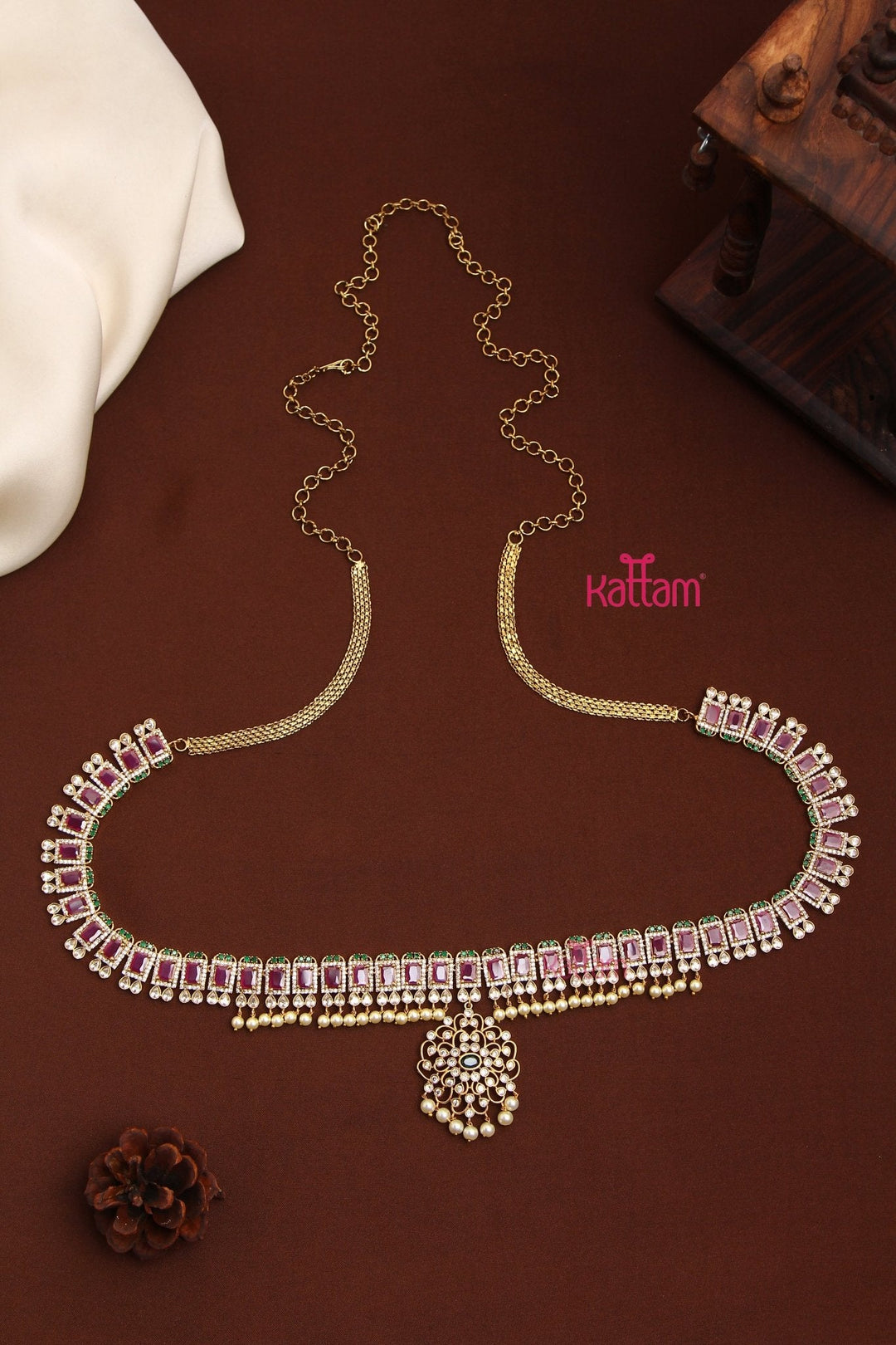 Elegant Grand Stone Hip Chain - Multi - HB182