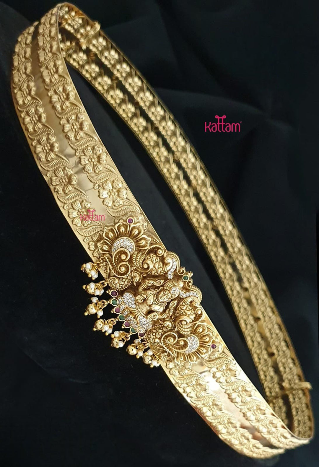 Floral Lakshmi Stone Pearl Hipbelt - HB225