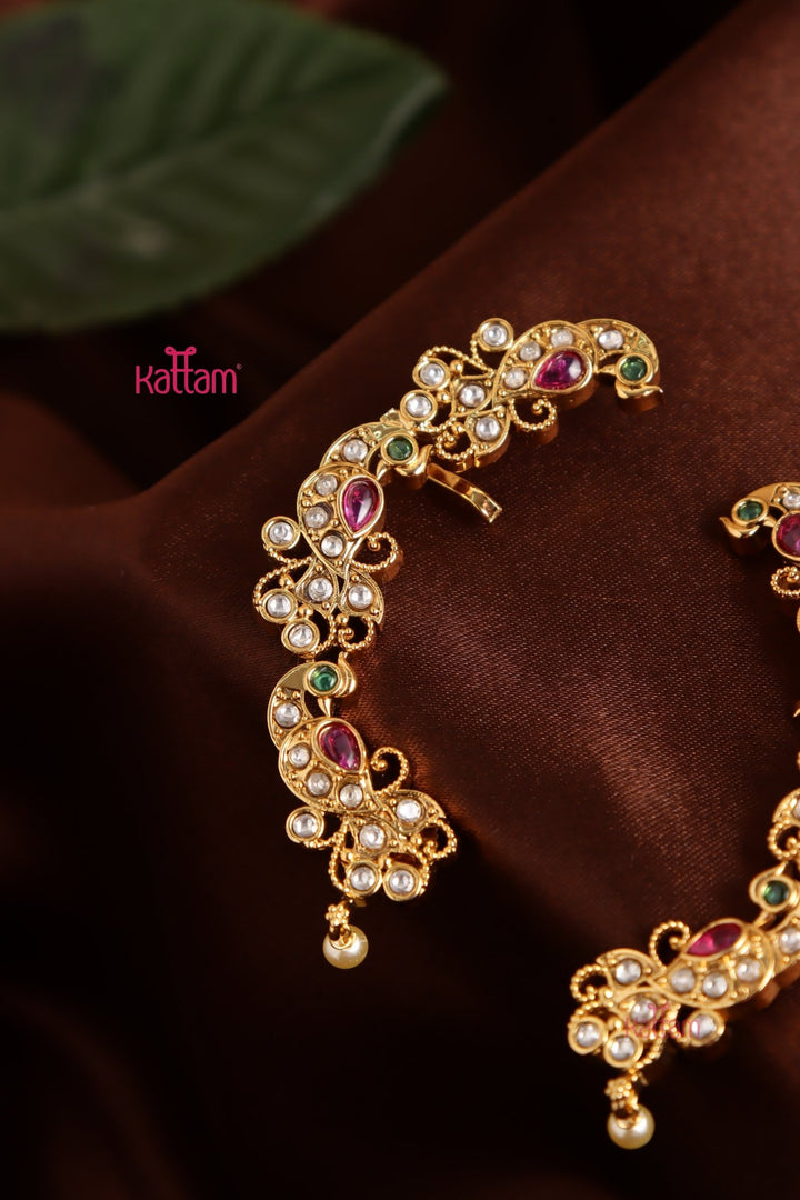 Floral Peacock Earcuff Earring - E1036