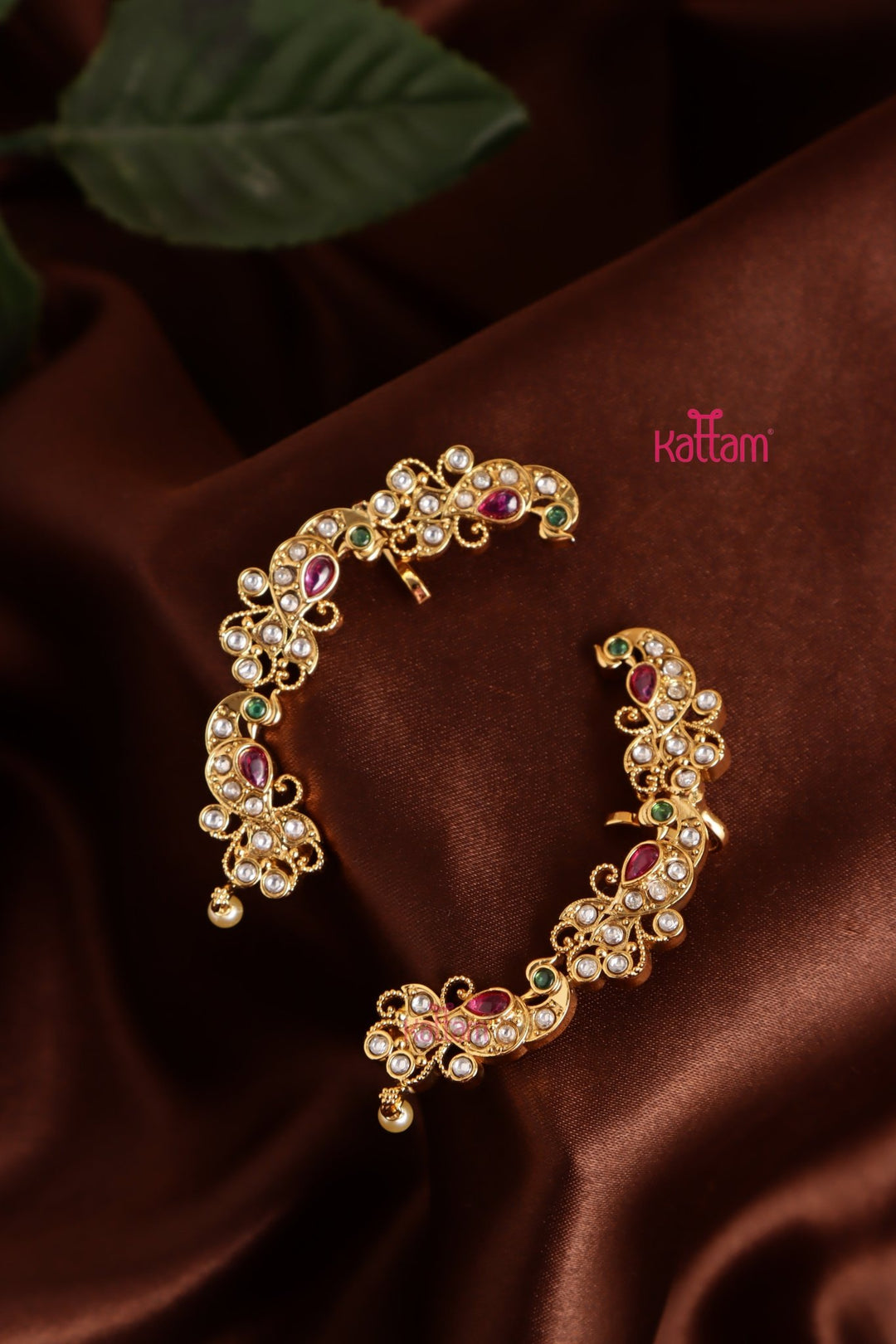 Floral Peacock Earcuff Earring - E1036
