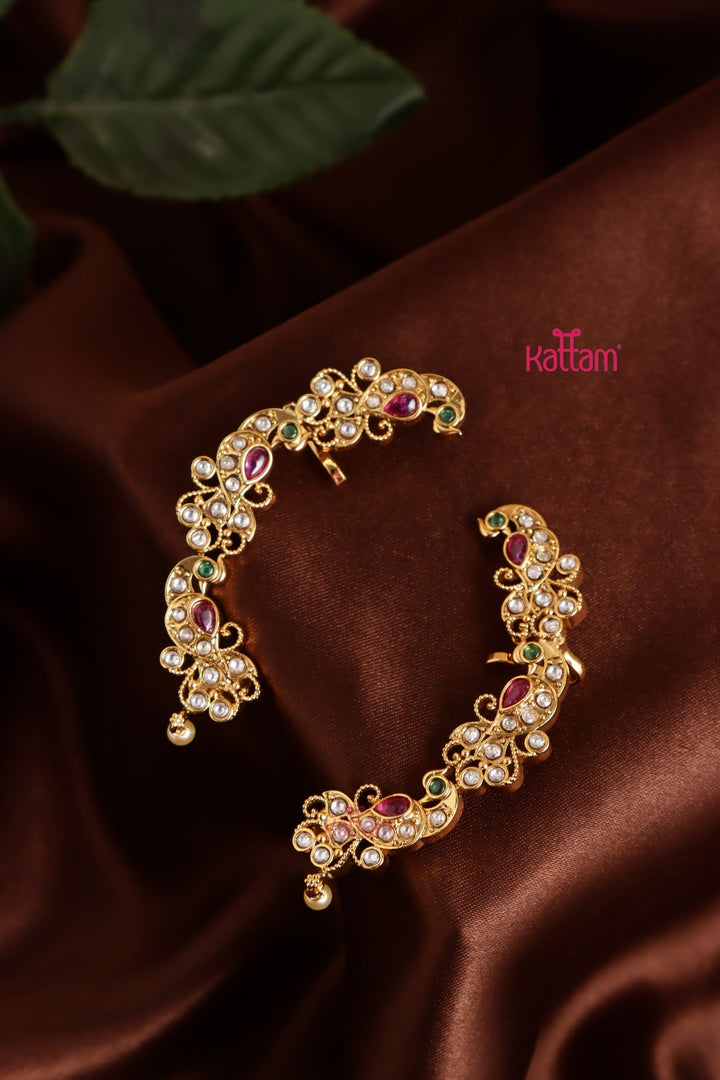 Floral Peacock Earcuff Earring - E1036