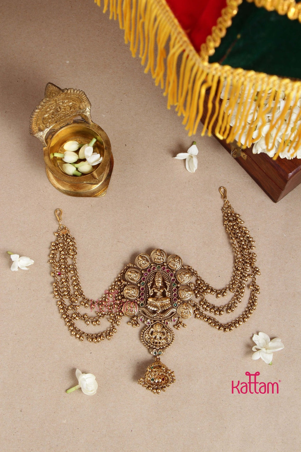 Goddess Bun Billai With Coin Maatil - Design 4 - JB031