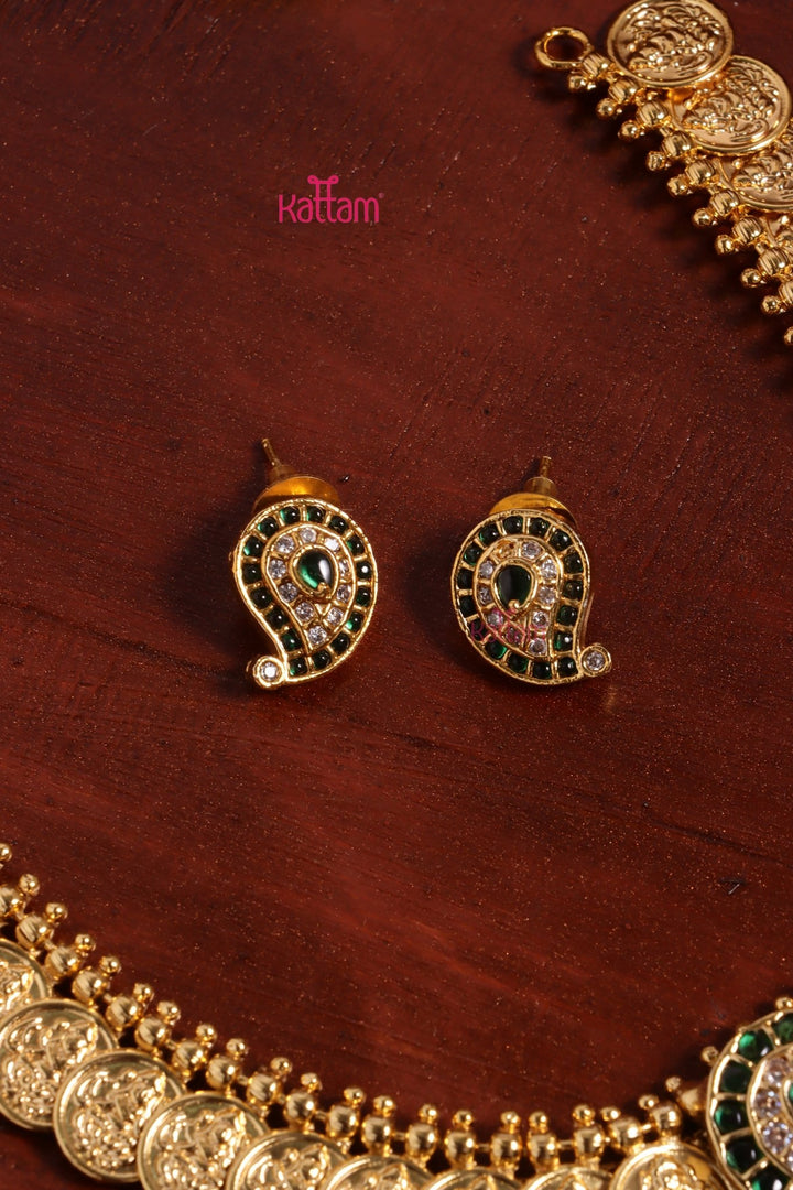 Goddess Coin Manga Choker - Green - N3609