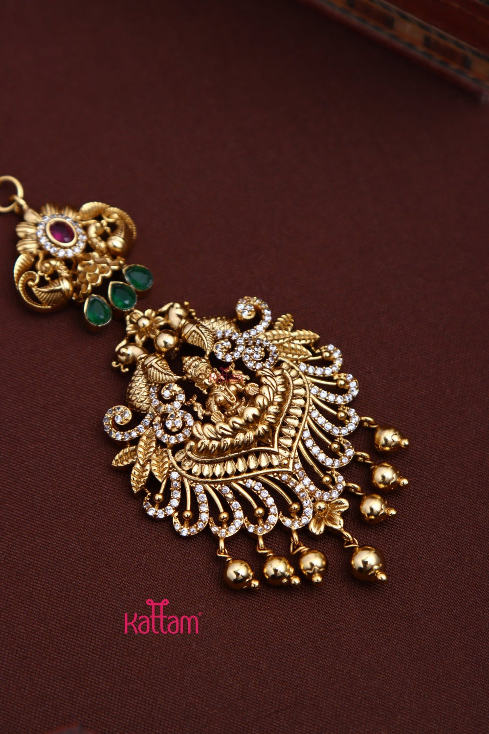 Goddess Peacock Maangtikka - MT126