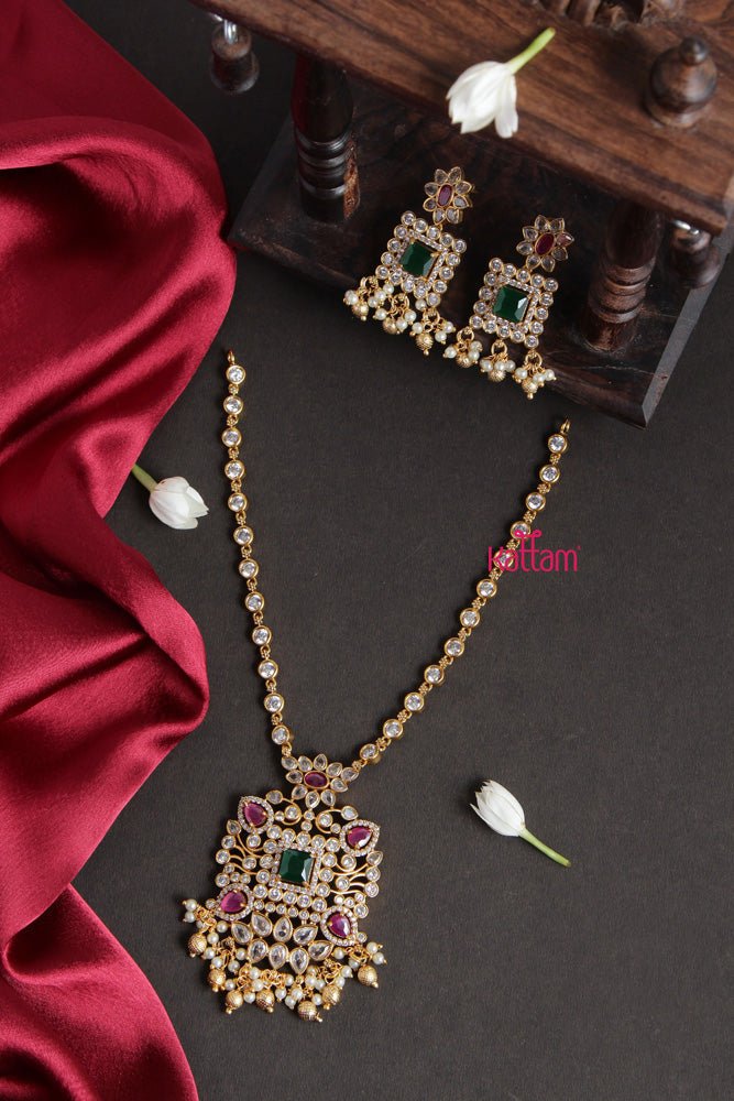 Grand Multi Stone Short Necklace - N1863