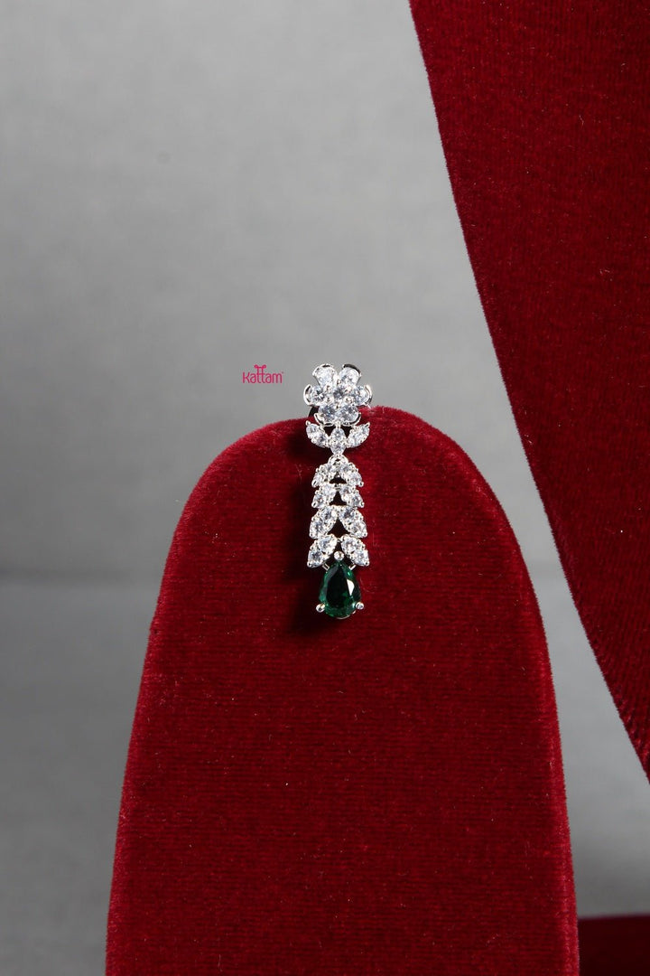 Green American Diamond Necklace - N1290