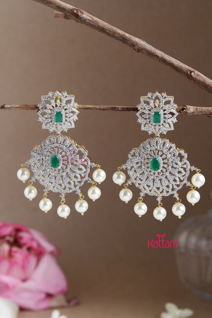 Green Grand AD Stone Earring - E811