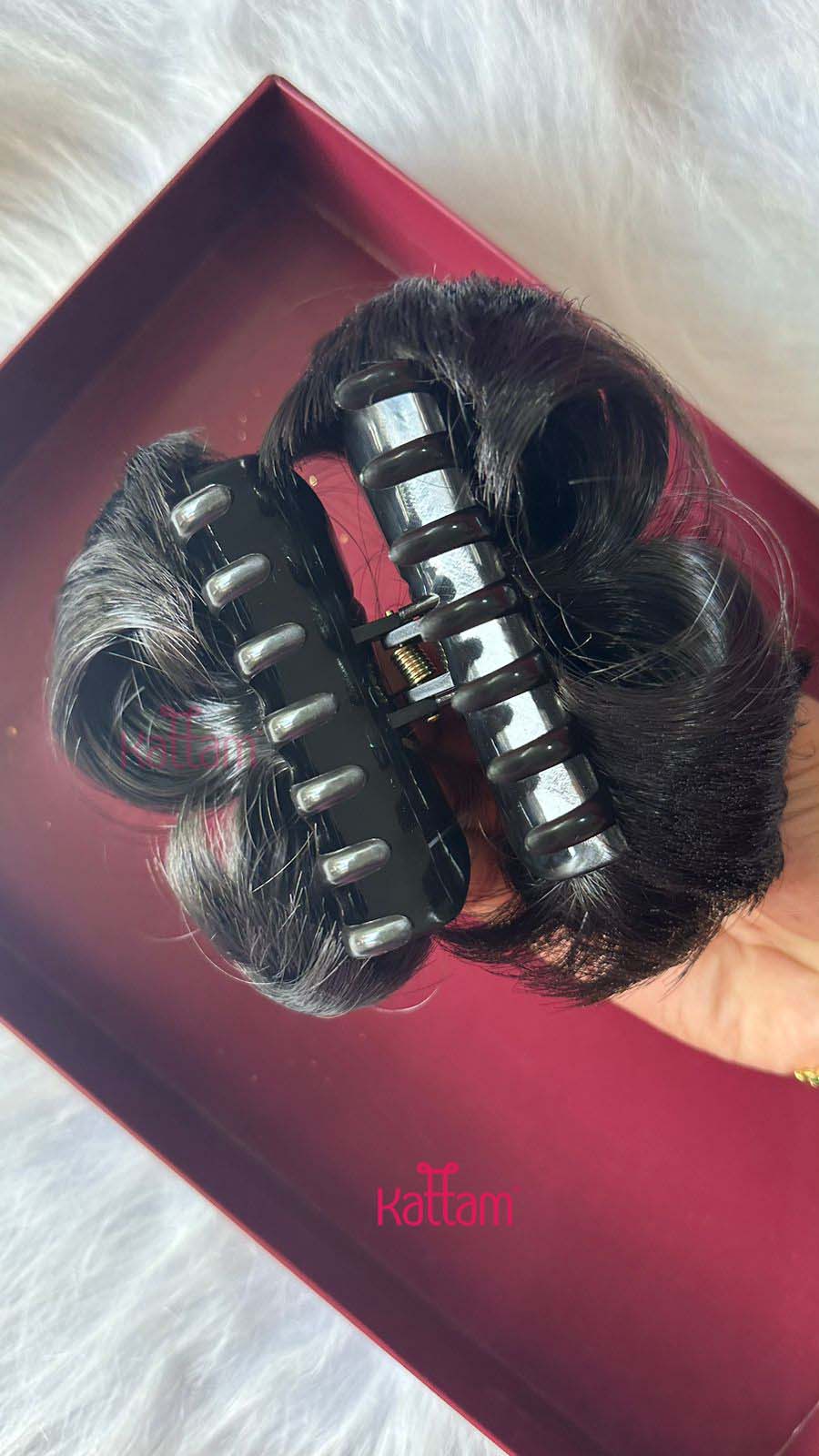 Hair Bun Scrunchie Claw Clip - HC106