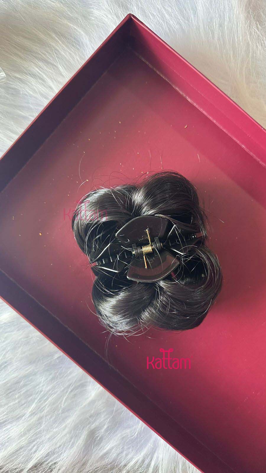 Hair Bun Scrunchie Claw Clip - HC106