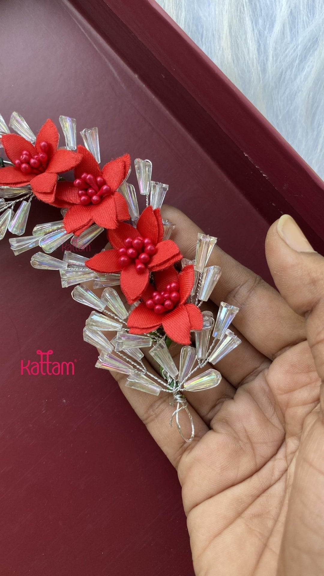 Handcrafted Hair Accessory Flower - Design 87 - HA170