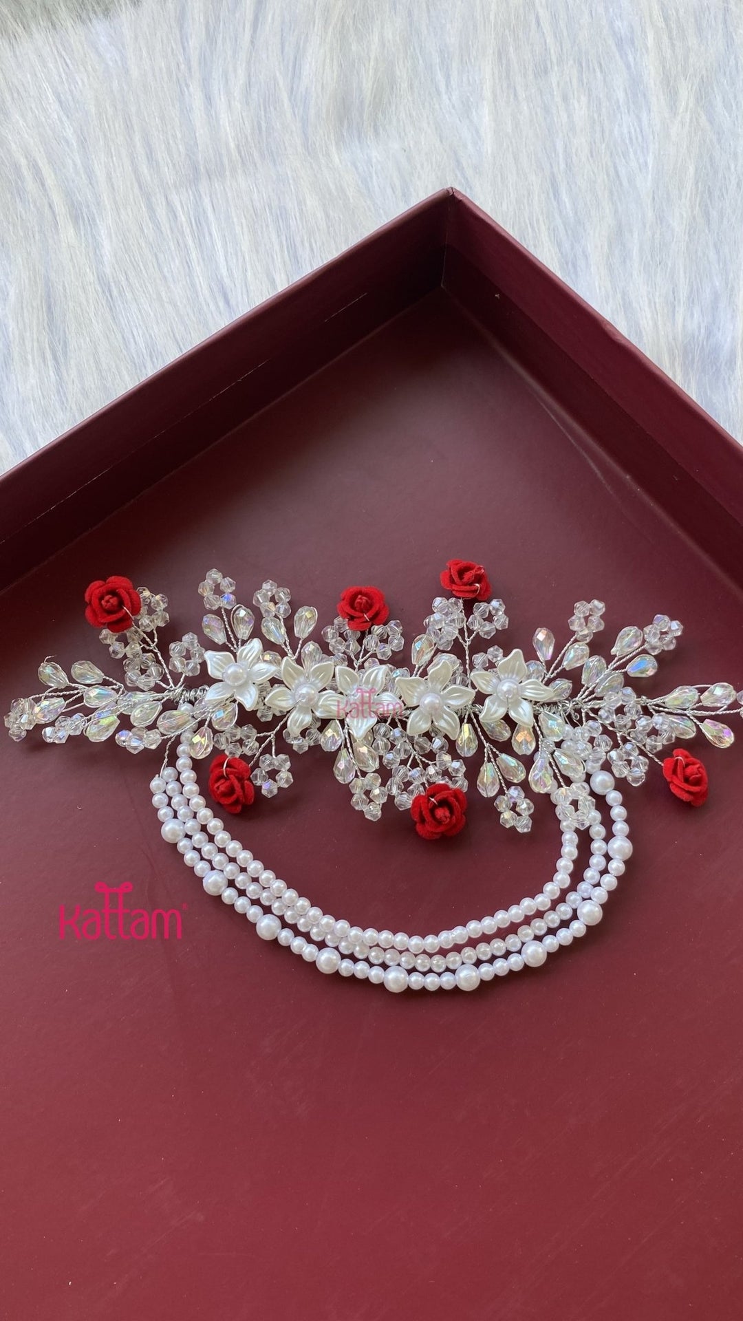 Handcrafted Hair Accessory Flower - Design 90 - HA173