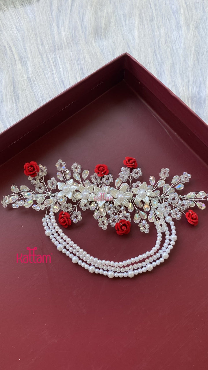 Handcrafted Hair Accessory Flower - Design 90 - HA173
