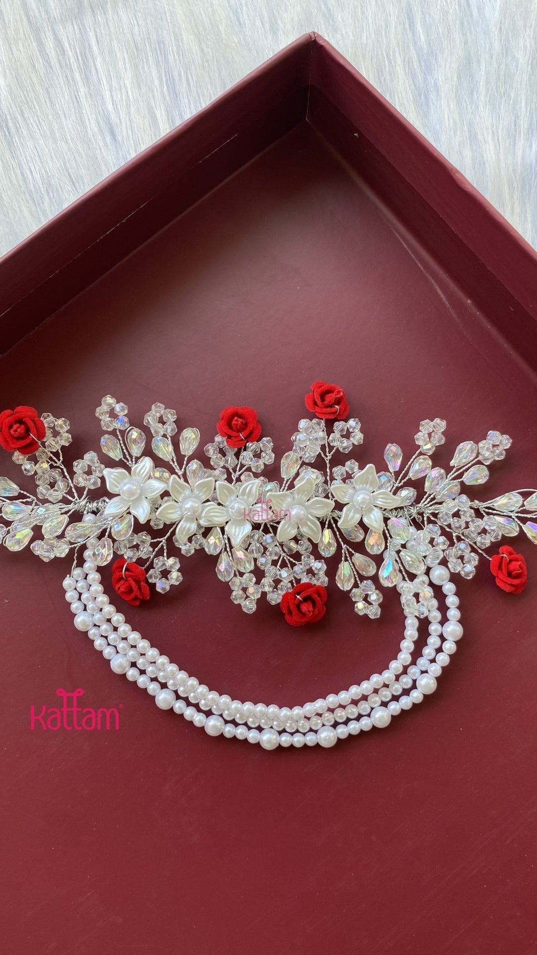 Handcrafted Hair Accessory Flower - Design 90 - HA173
