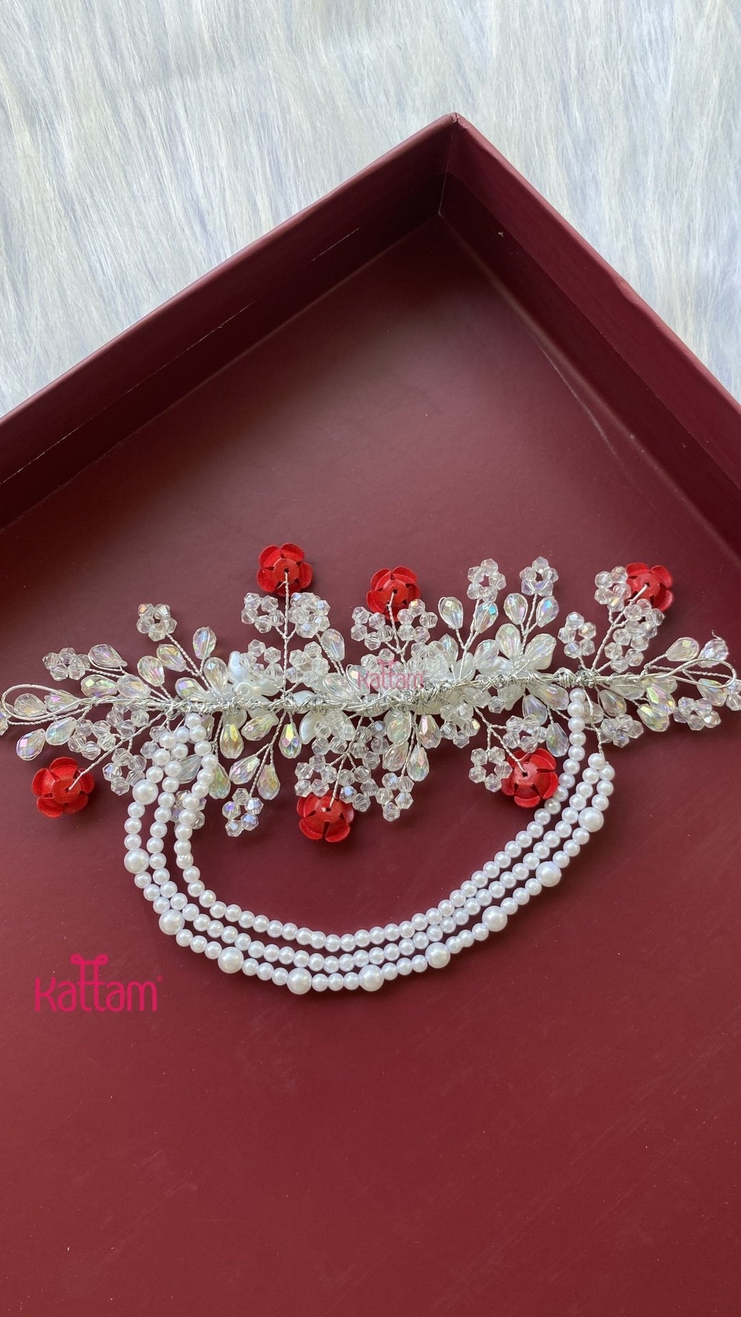 Handcrafted Hair Accessory Flower - Design 90 - HA173