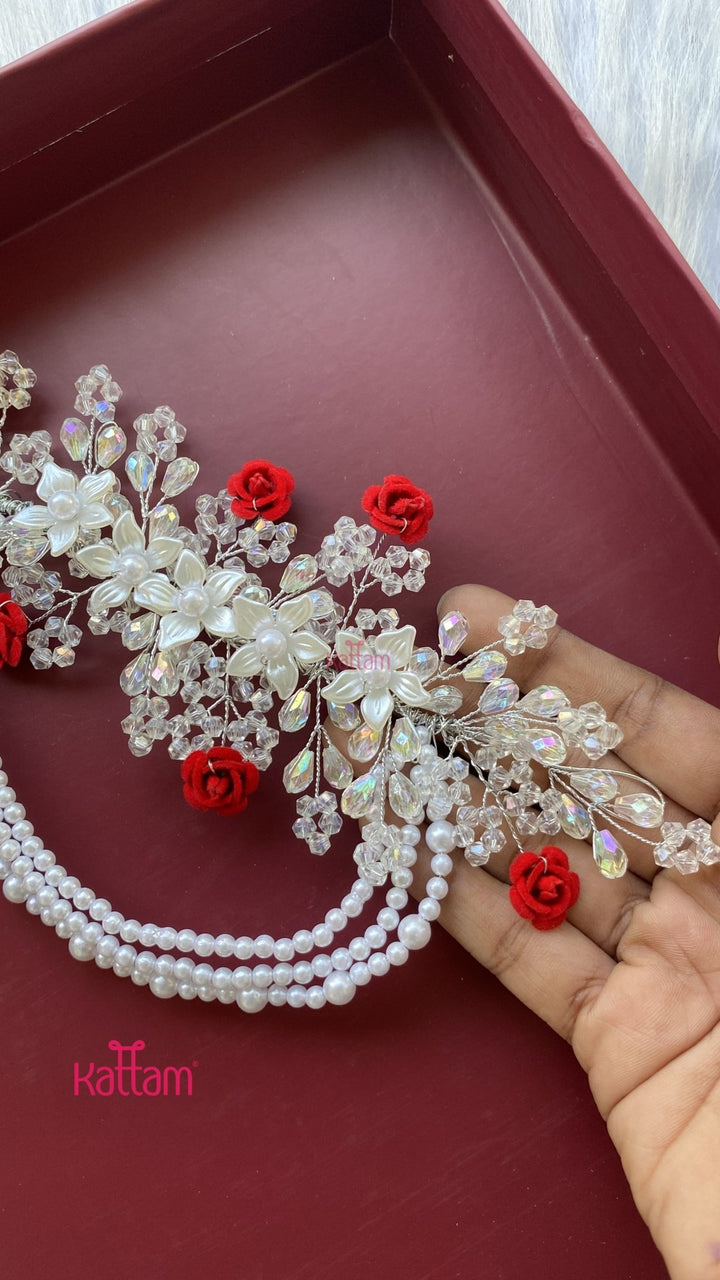 Handcrafted Hair Accessory Flower - Design 90 - HA173