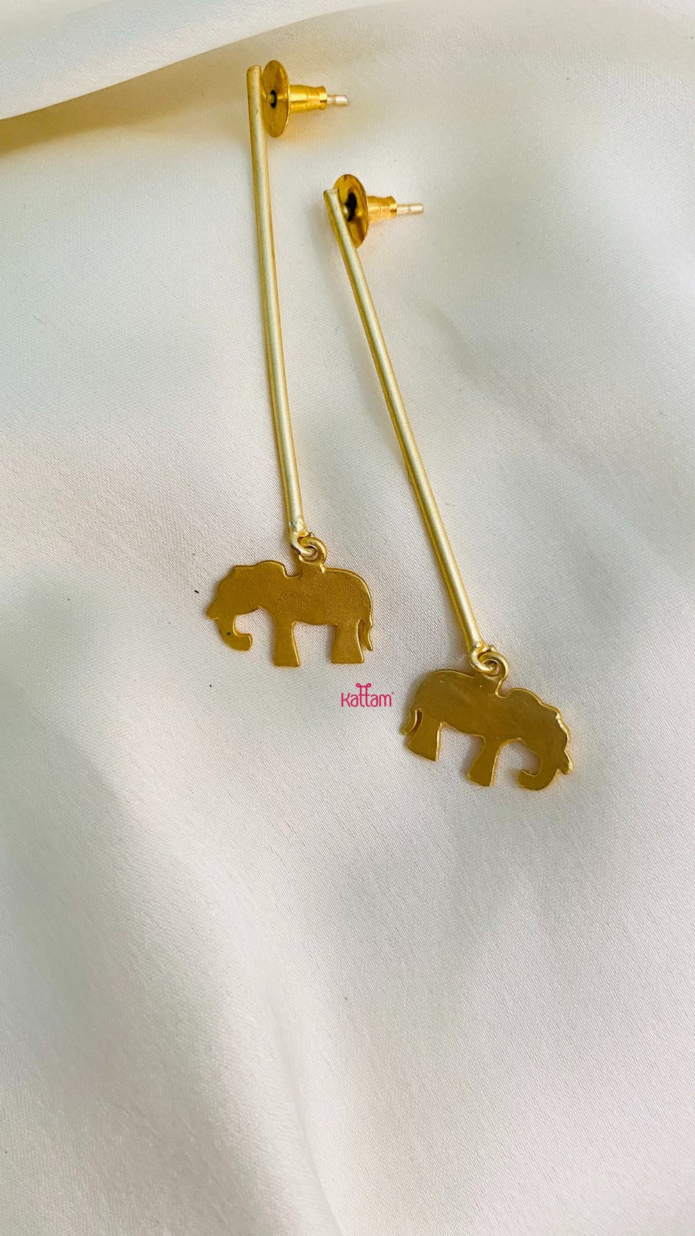 Handmade Elephant Earrings - E016