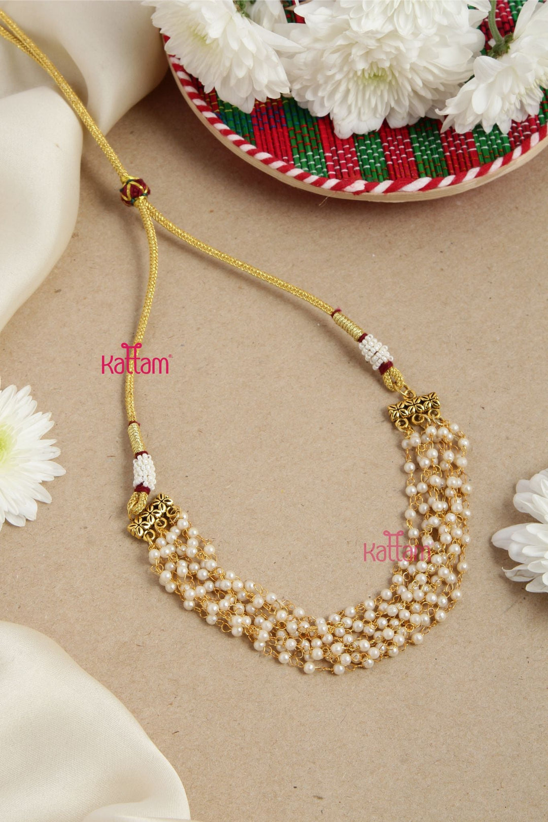 Handmade Pearl Necklace - N2897