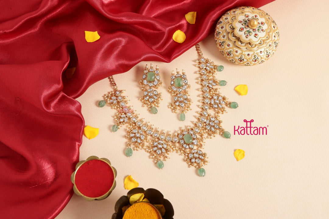 Haritha Stone Choker Set - N3459