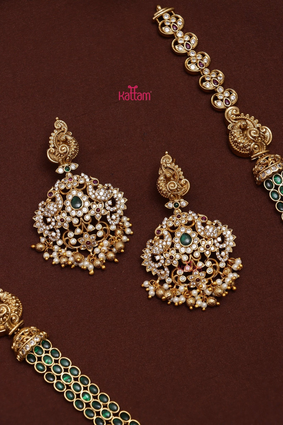 Idhanya - Emerald Peacock Stone Haram - N3661