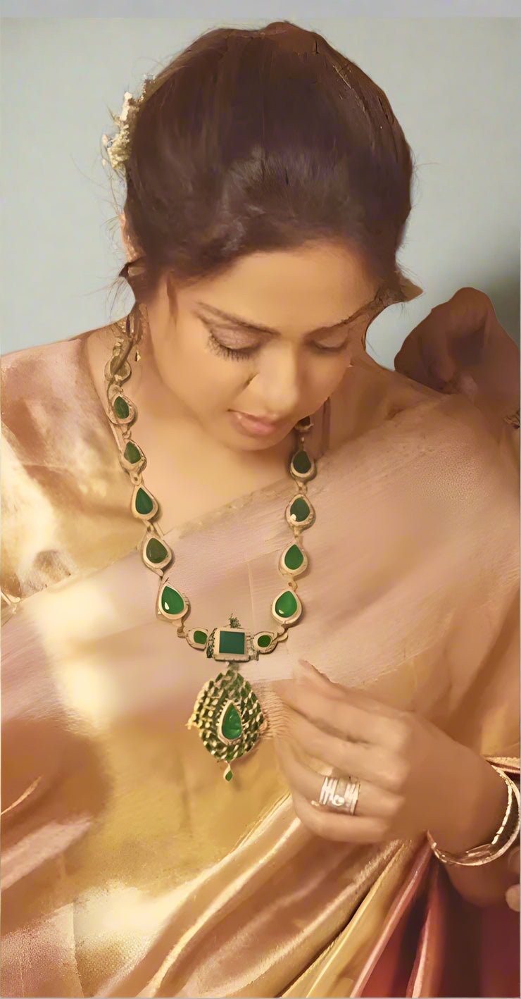 Jyothika - Emerald Stone Haram - N5272